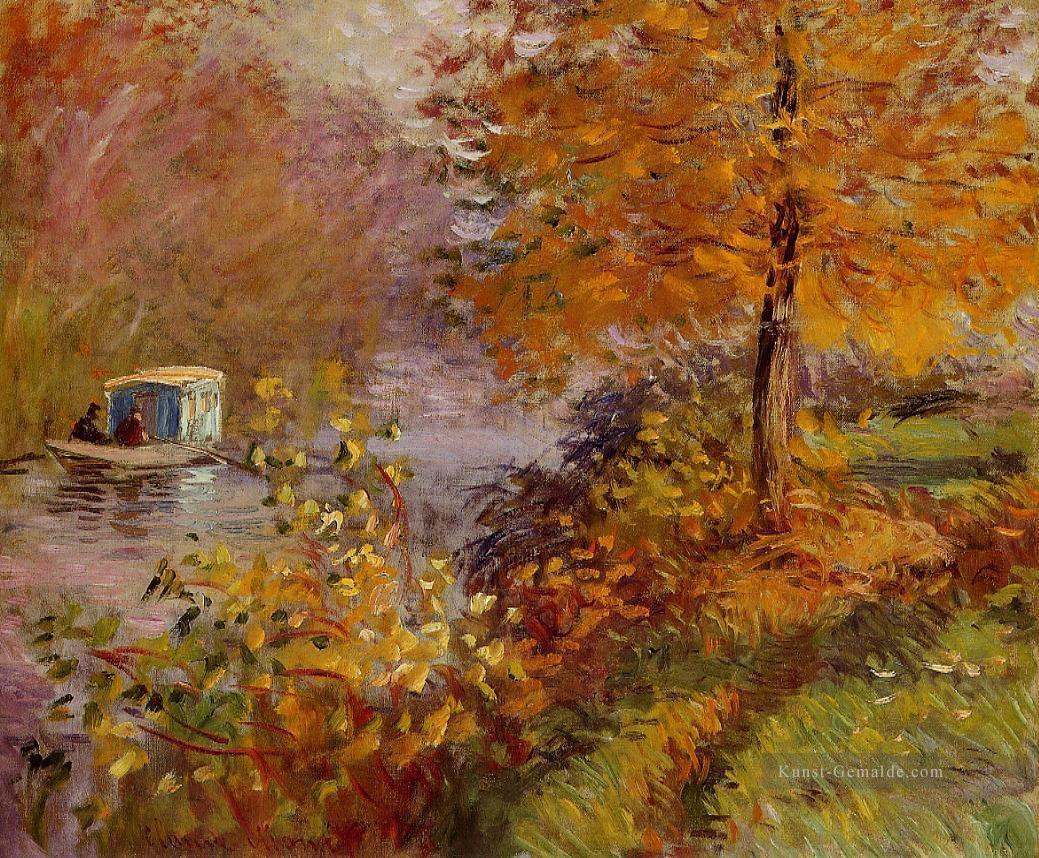 Das Studio Boat Claude Monet Ölgemälde